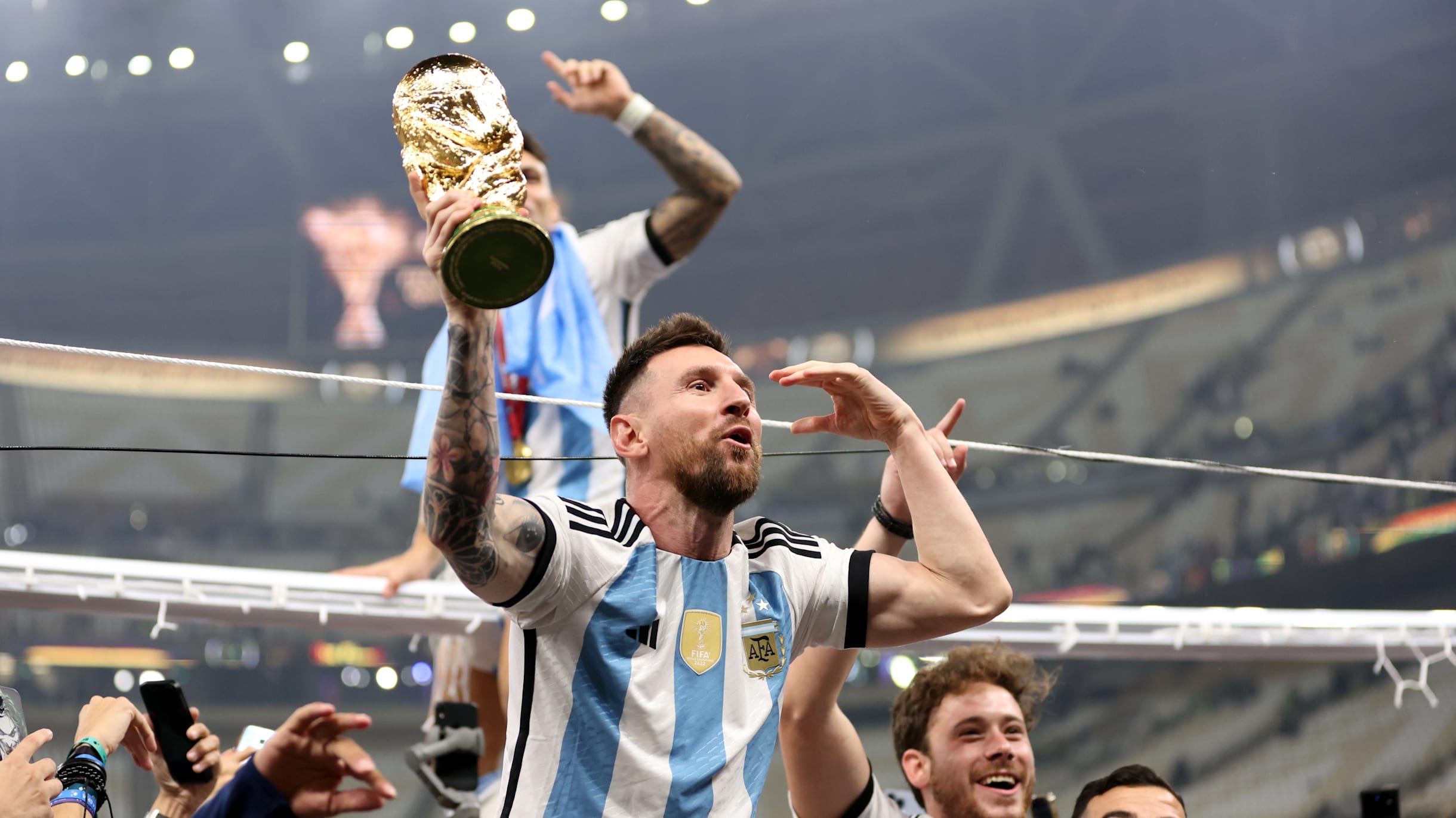 Lionel Messi's Instagram pic celebrating FIFA World Cup win surpasses 'The  Egg' to become most liked pic