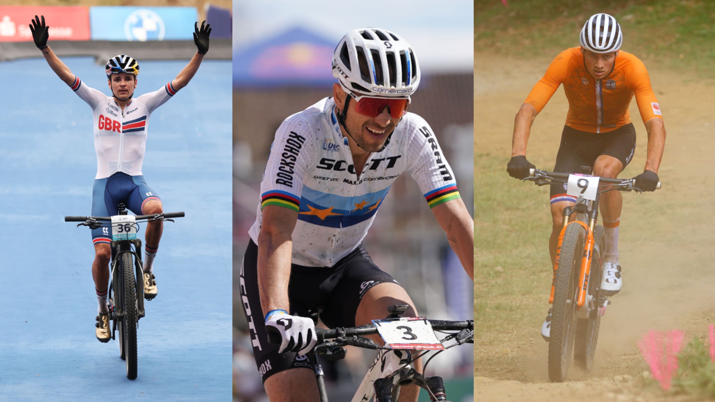 2023 UCI Cycling World Championships Tom Pidcock, Nino Schurter, and Mathieu van der Poel aiming for historic wins in mountain bike cross-country race