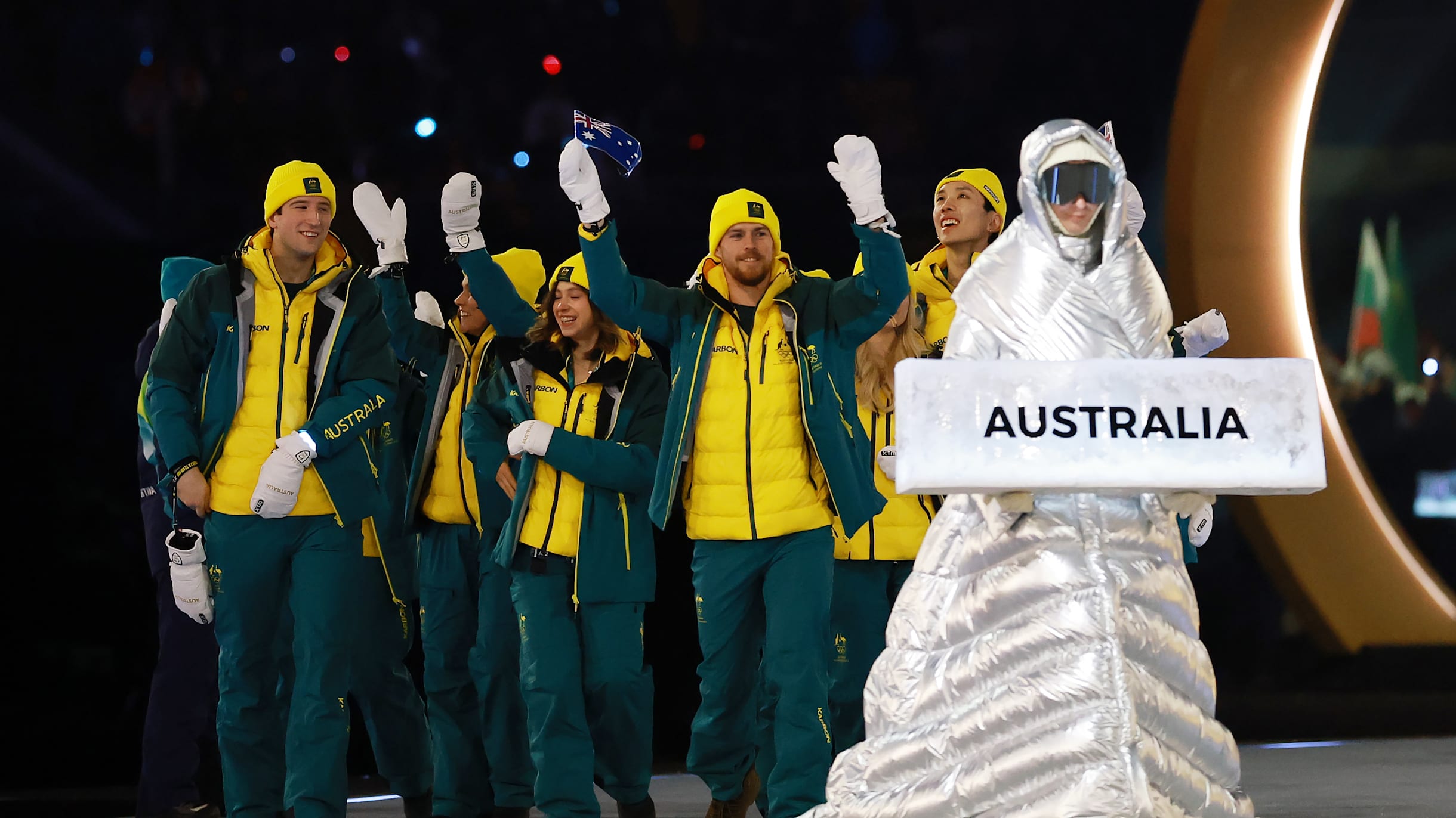 navy blue dress for baby girl The 3 best uniforms at the Winter Olympics opening ceremony main image 1
