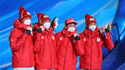 ノルディック複合・グンダーセン方式団体ラージヒル/4x5km決勝 - 日本