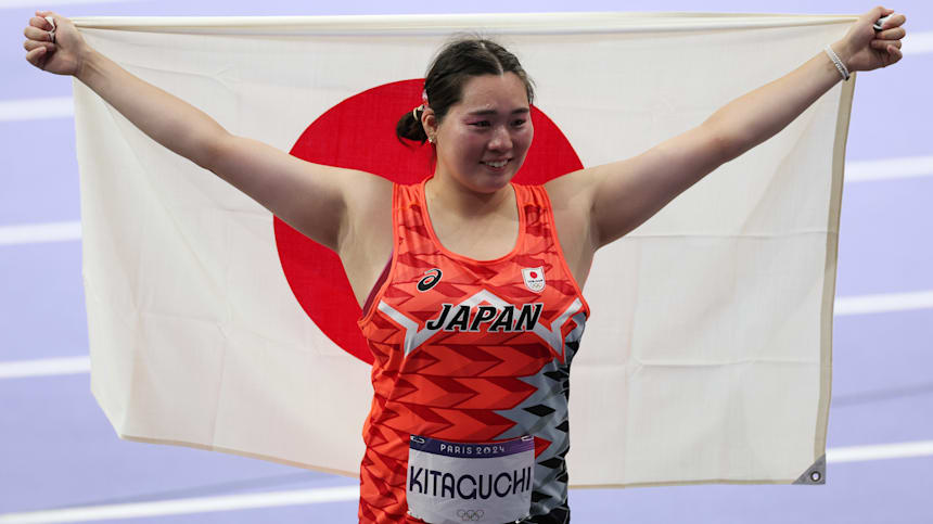 北口榛花がやり投げで女子フィールド種目史上初の金メダル！丨パリ2024