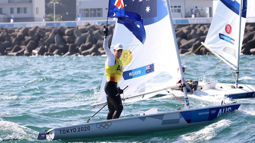 奥运男子单人艇激光级：澳大利亚选手马特·威恩夺冠