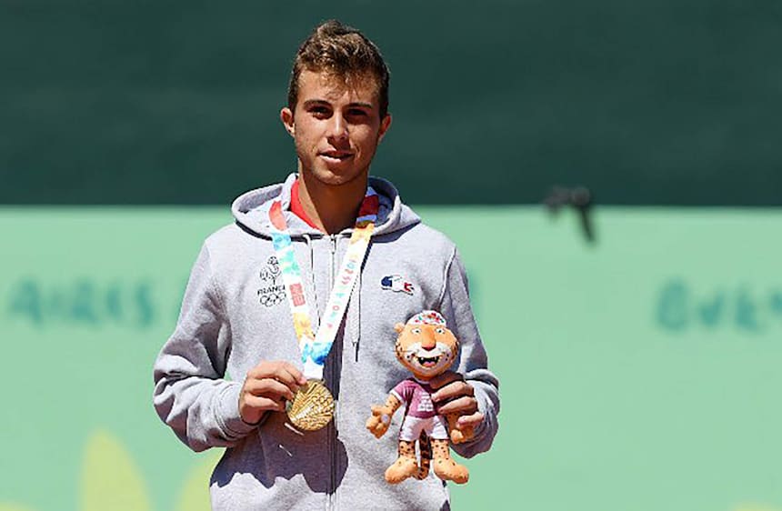 France’s Hugo Gaston wears his gold medal with pride. (Photo: France Olympique)