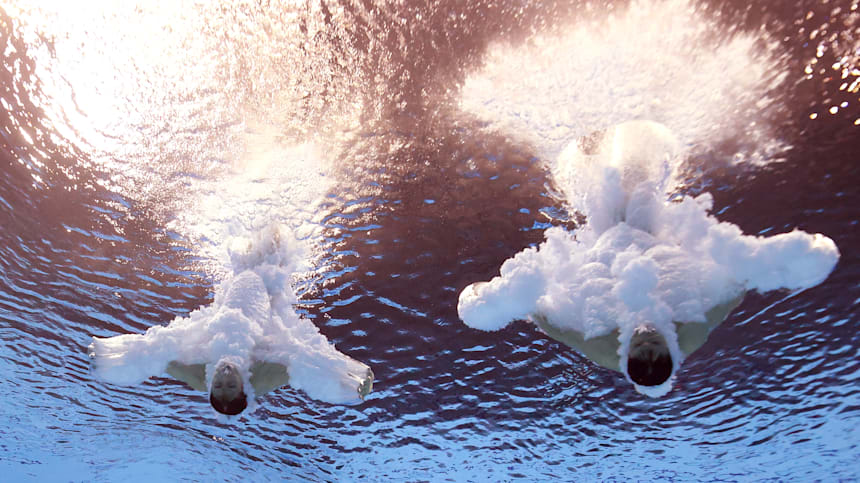 杨昊/练俊杰在2022年世锦赛男子双人10米台预赛中位列第一