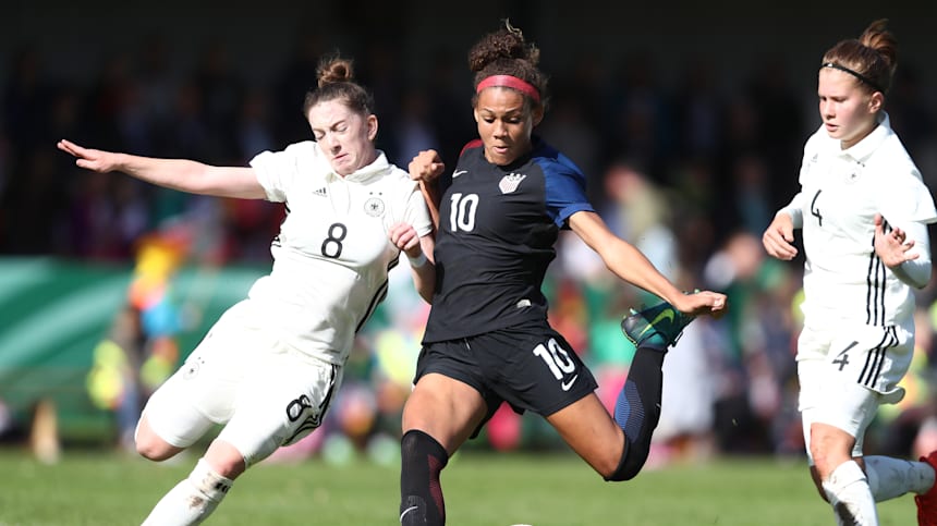 Trinity Rodman, daughter of an NBA legend, shines for USWNT before
