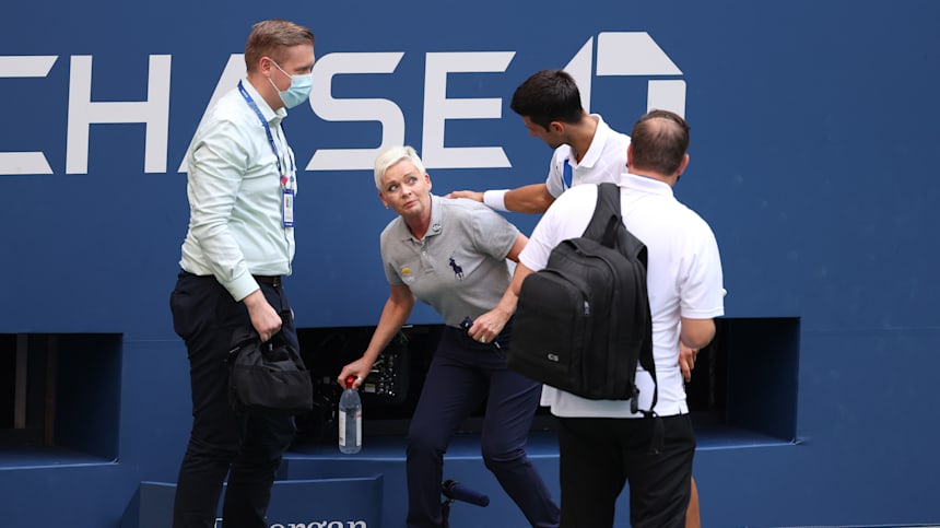 Why was Novak Djokovic disqualified from the US Open