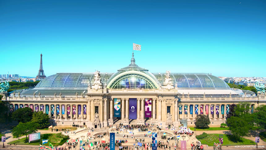 Le Grand Palais avec le nouveau look de Paris 2024