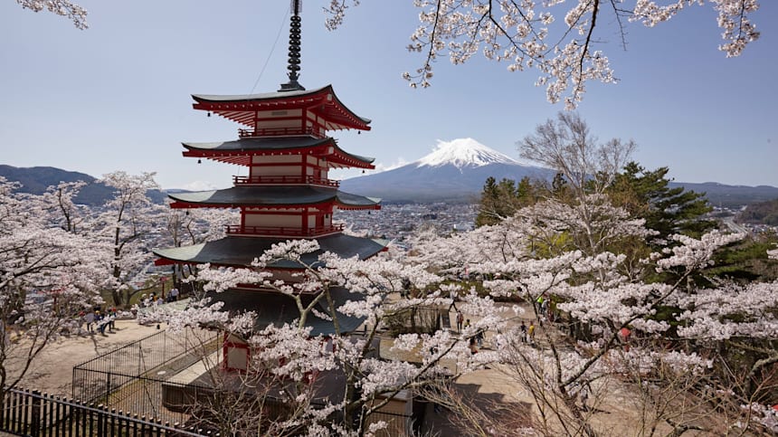 El Relevo de la Antorcha en Yamanashi