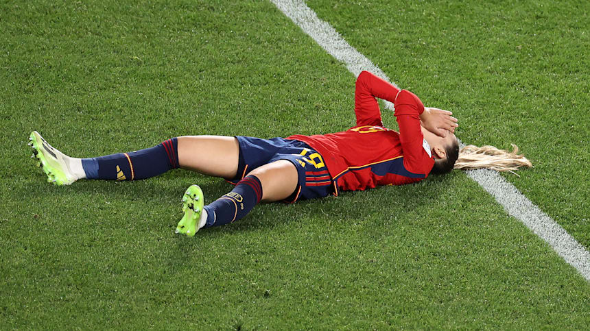 La emoción de Olga Carmona después de la victoria de España en la final del Mundial femenino de la FIFA