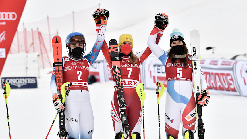 Liensberger wins with Shiffrin second on her birthday to take World Cup ...