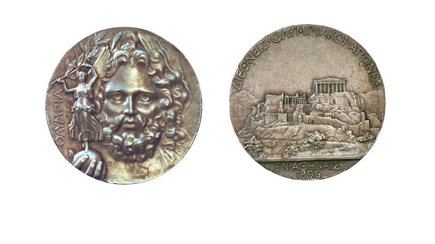 Medallas de Atenas 1896.