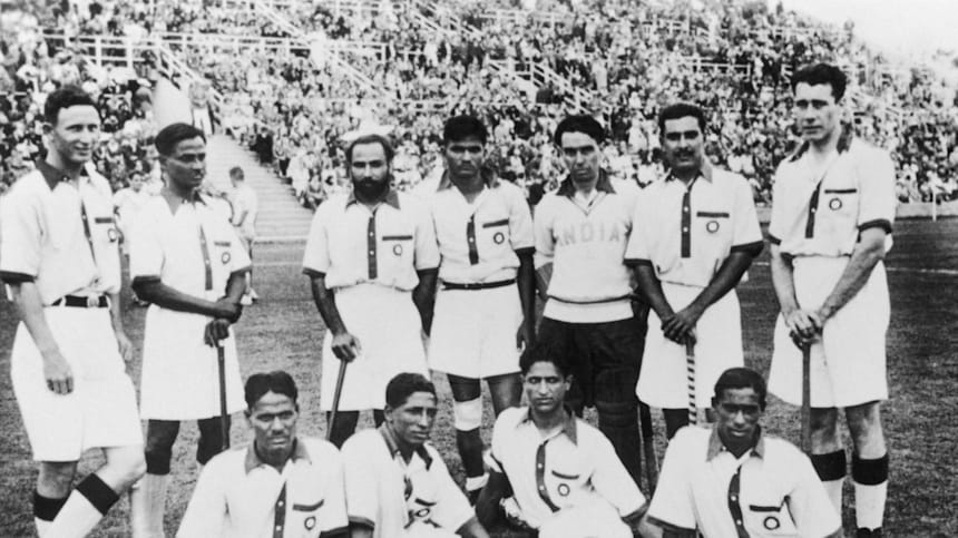 The Indian hockey team completed its first hat-trick of gold medal at the Berlin 1936 Olympics.