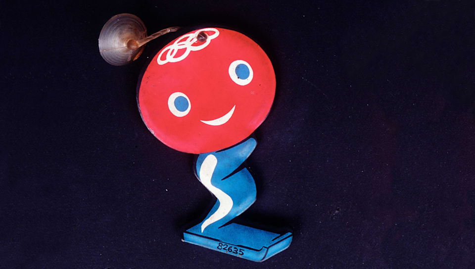 Maillot Jo France Pendulettes Schuss Mascotte Jeux Olympiques Grenoble 1968 - Très Bon état - Collection JO Souvenir Olympique Grenoble