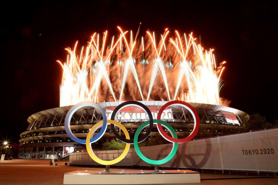 Which colour represents Asia in Olympic Rings?