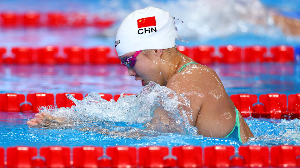 World Aquatics Championships 2024 Tang Qiantang wins women