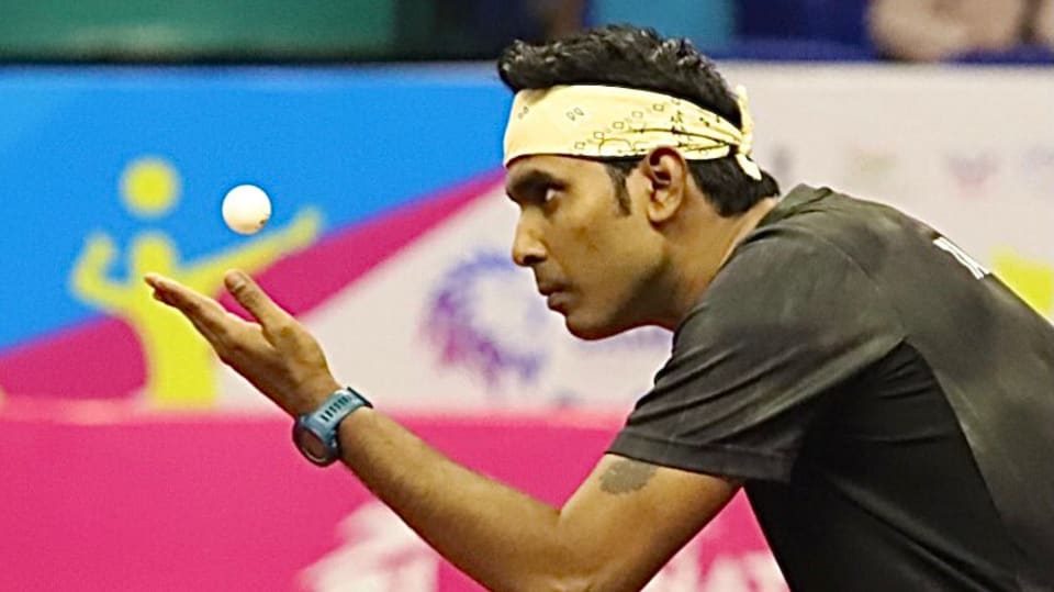 National Games 2022, table tennis Sharath Kamal out with back injury