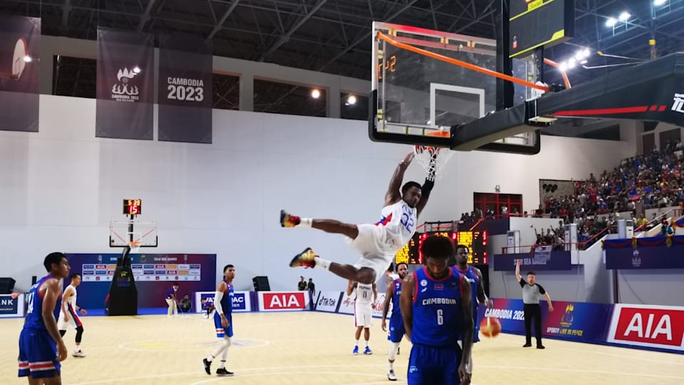 SEA Games 2023 men's basketball Gilas Pilipinas fall 6879 to Cambodia