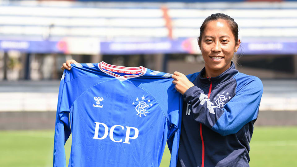 Indian football women s star Bala Devi signs for Rangers Football Club