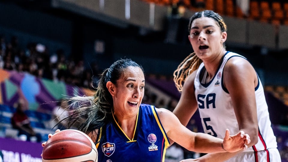Jenifer Muñoz de Colombia en el FIBA Americup Femenina 2023