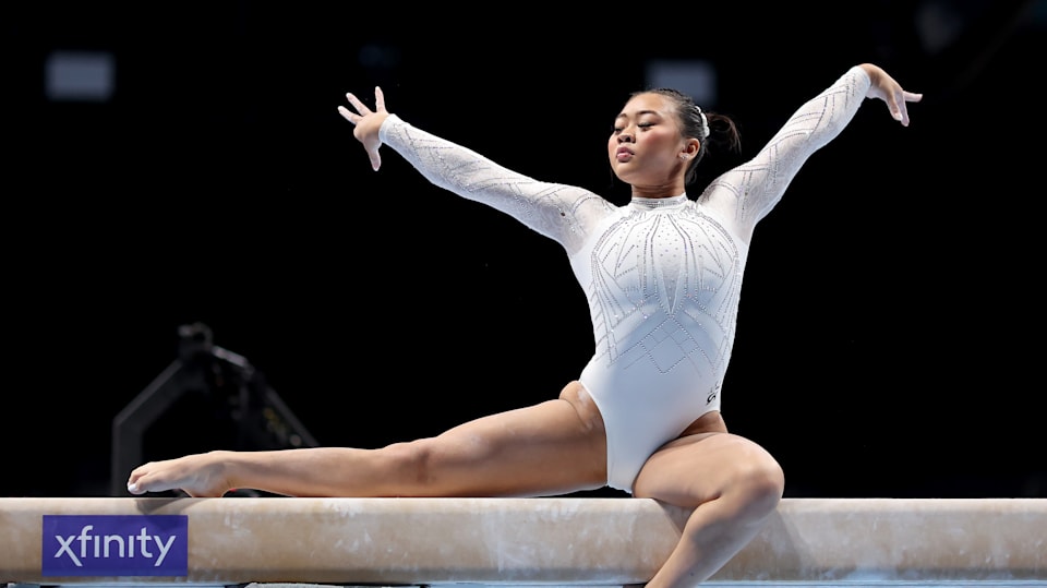 gymnastics beam poses olympics