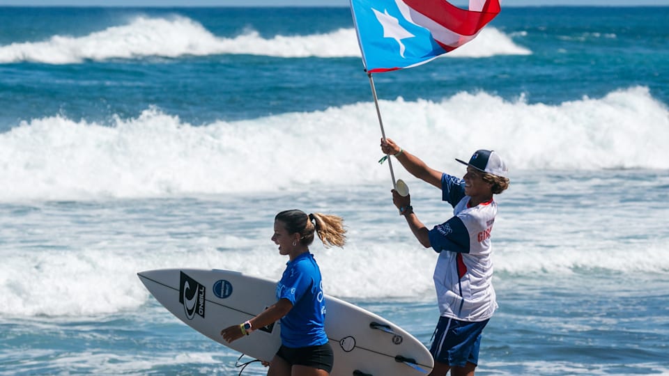 ISA World Surfing Games 2024 Puerto Ricans come down from mainland and