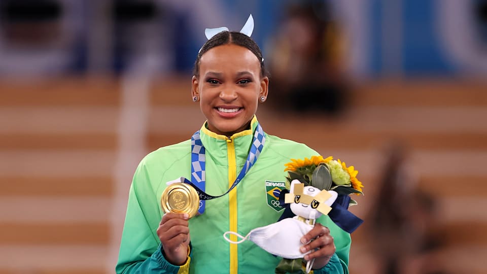 Rebeca Andrade crowned athlete of the year to cap golden 2021