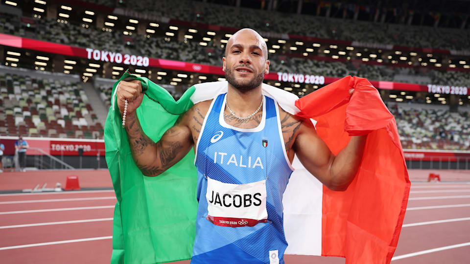 Who is shock Olympic 100m champion Marcell Jacobs?