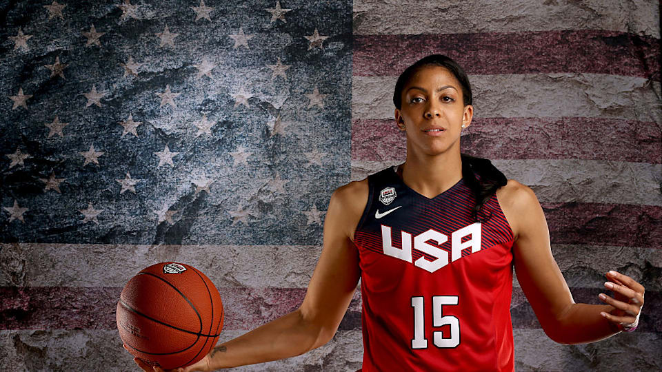 Lisa Leslie and Candace Parker of the LA Sparks. Photographed for