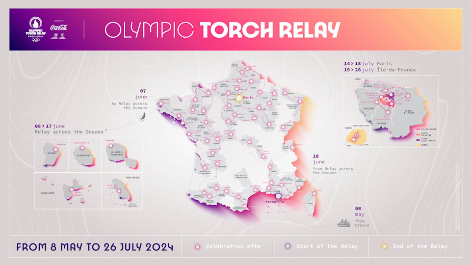Revezamento da Tocha Olímpica Paris 2024: trajeto revelado