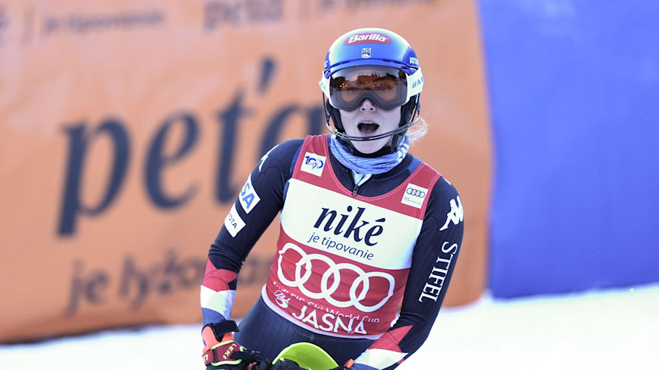 Alpine ski World Cup 23/24 Mikaela Shiffrin makes history with Jasna slalom victory results