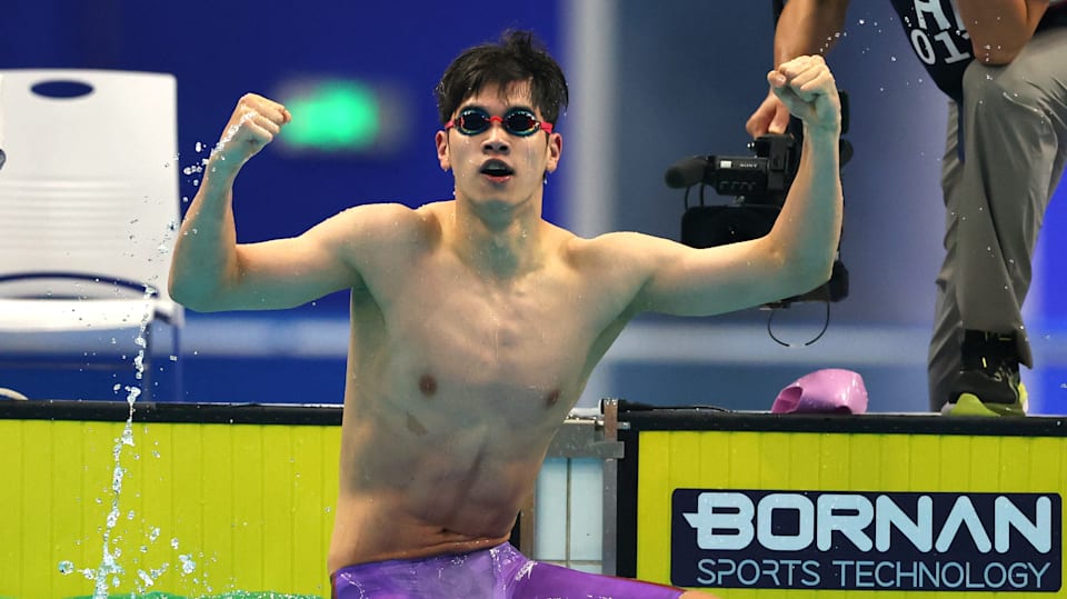 Asian Games 2023 Pan Zhanle rewrites own Asian record to win men's