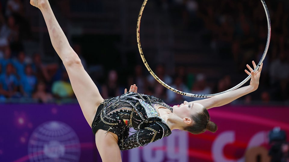 Darja Varfolomeev completes apparatus title sweep at 2023 World