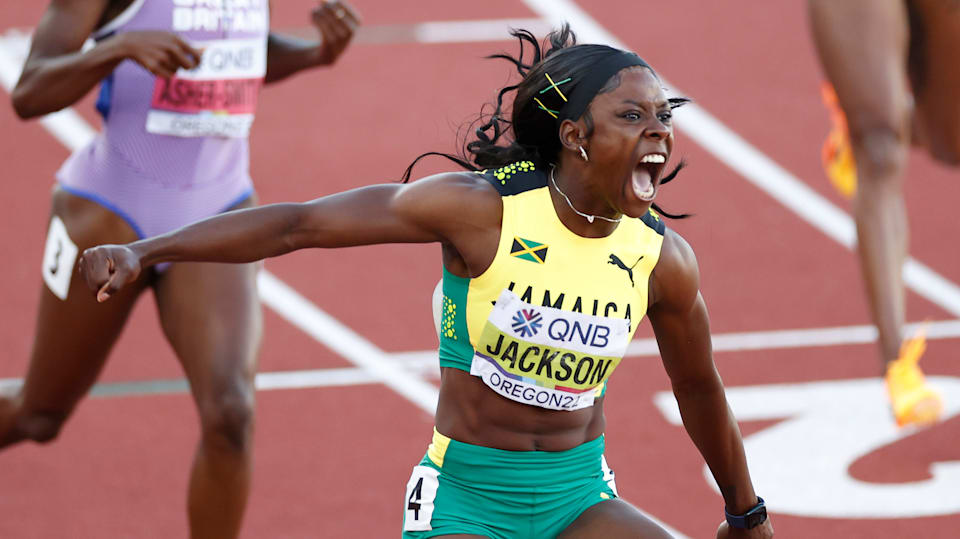 World track and field championships 2022 Shericka Jackson storms to