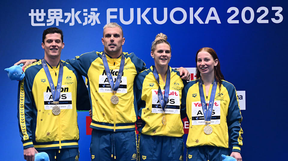 World Aquatics Championships 2023 Australia break world record