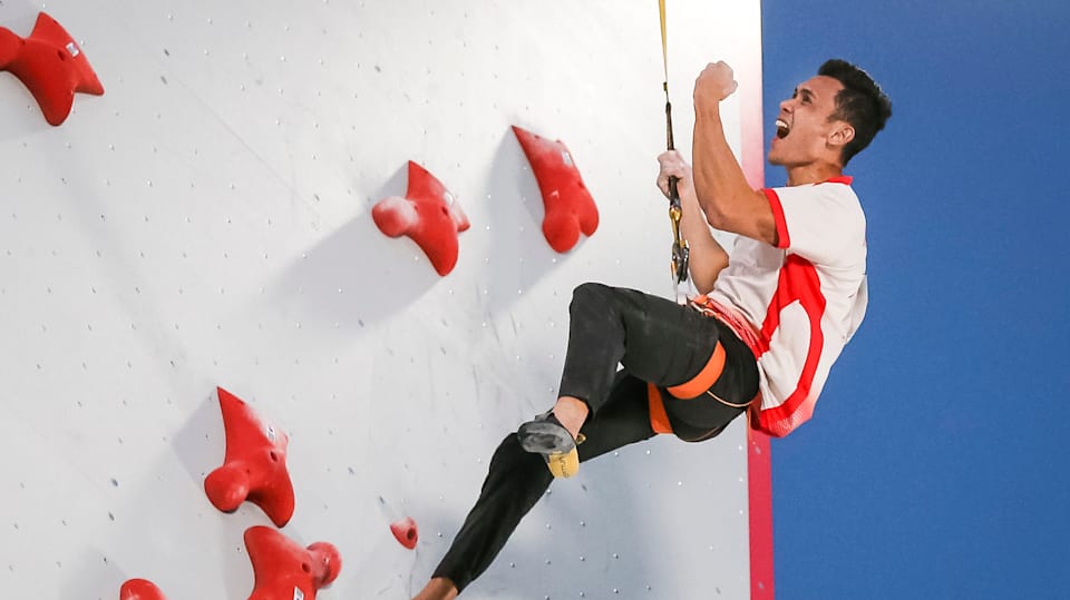 World record tumbles at speed climbing World Cup event