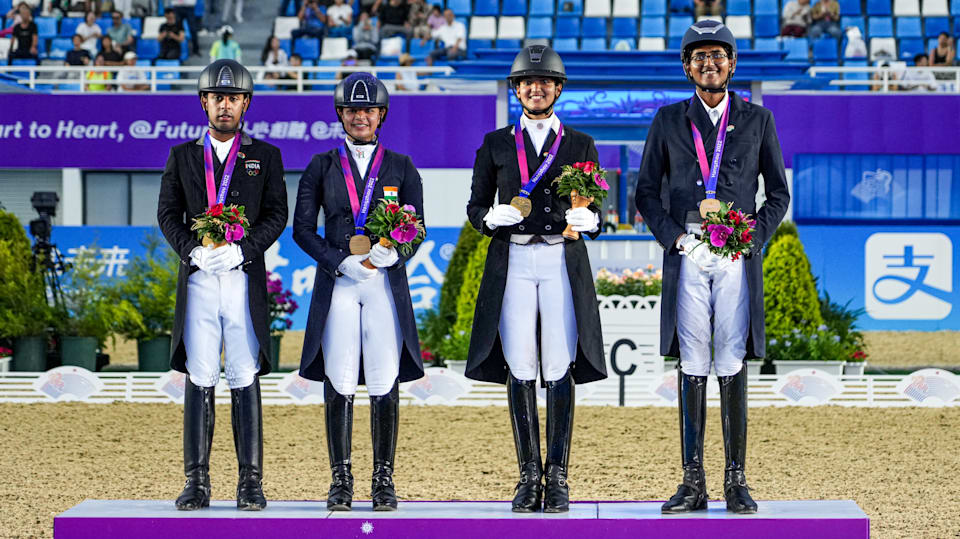 Asian Games 2023 equestrian India’s dressage team wins gold medal