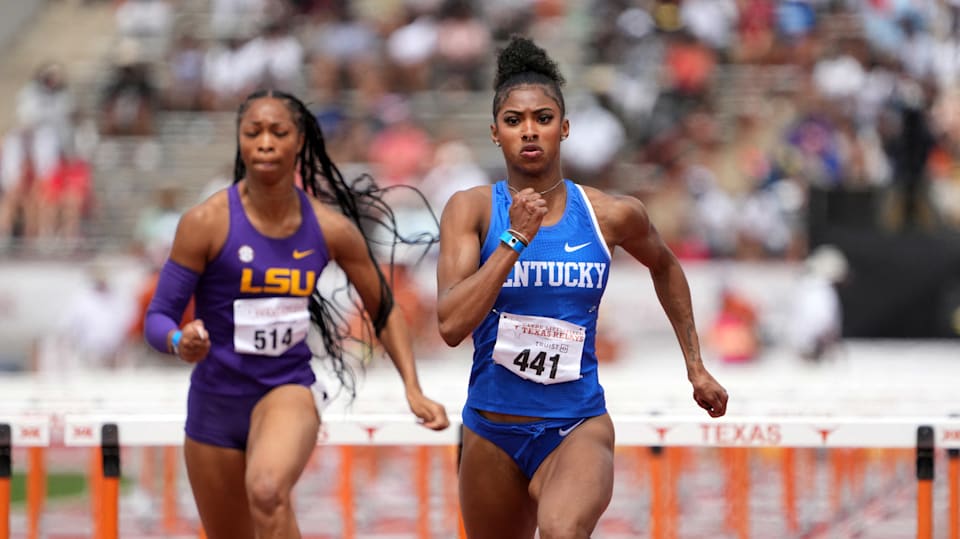 Athletics: Collegiate record holder in 100m hurdles Masai Russell eyes
