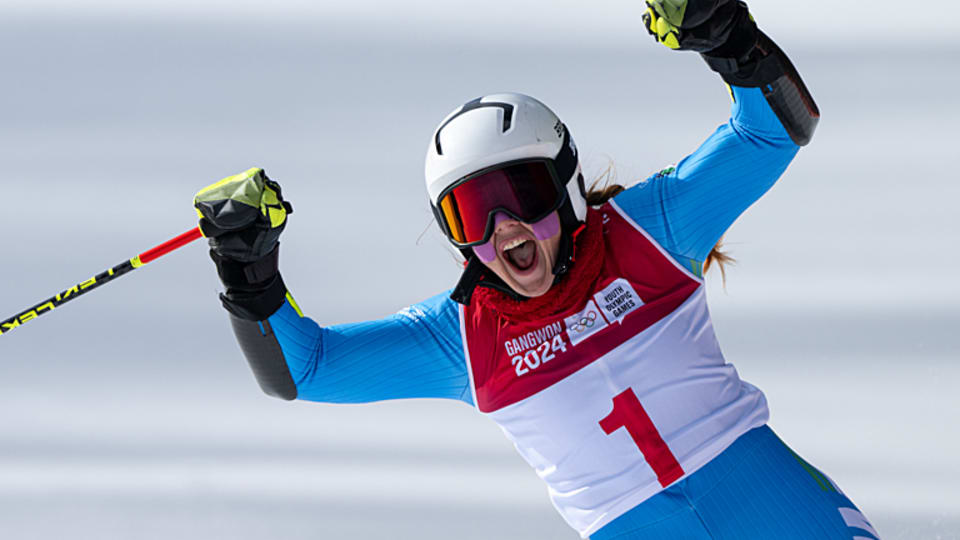 Gangwon 2024: Giorgia Collomb vince l'oro nello slalom Gigante ...