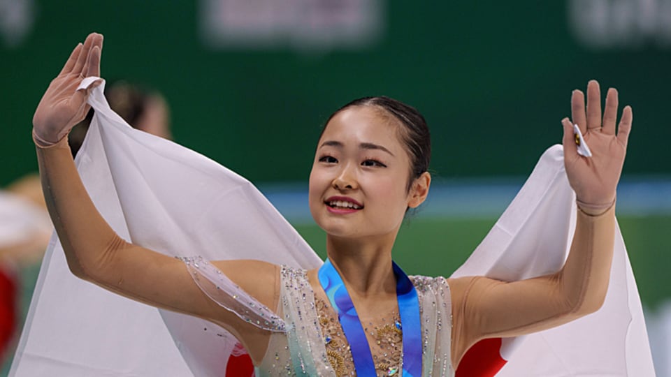 Shimada Mao won gold in the women's figure skating event at Gangwon 2024.