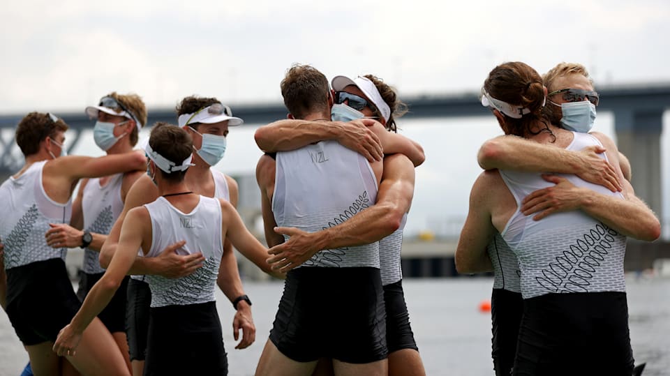 New Zealand win men's eight rowing gold