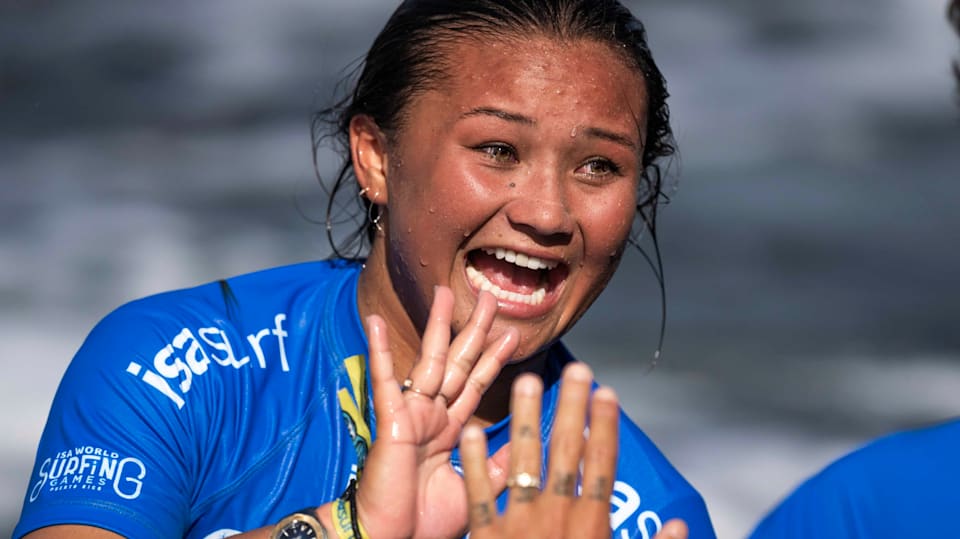 Sky Brown keeps Paris 2024 surfing qualification hopes alive with