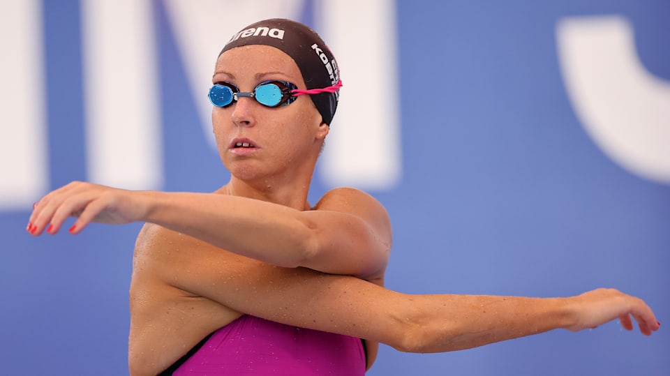 Pan American Games 2023 Chile’s star swimmer Kristel Kobrich setting