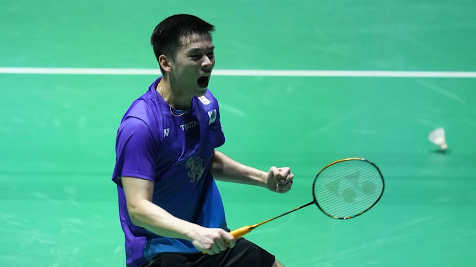 Badminton 2023 Thailand Open Kunlavut Vitidsarn triumphs in