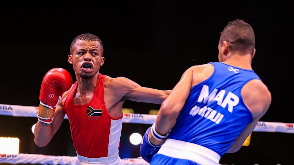 Paris 2024 Boxing Africa Qualifier South Africa's Sinovuyo Mtintelwa
