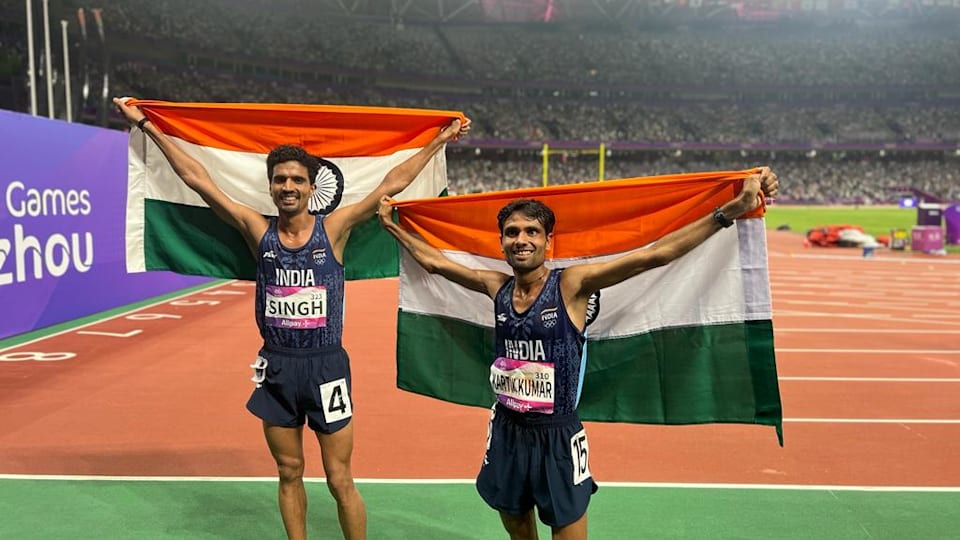 Asian Games 2023 athletics: Kartik Kumar wins silver, Gulveer Singh claims  bronze medal 