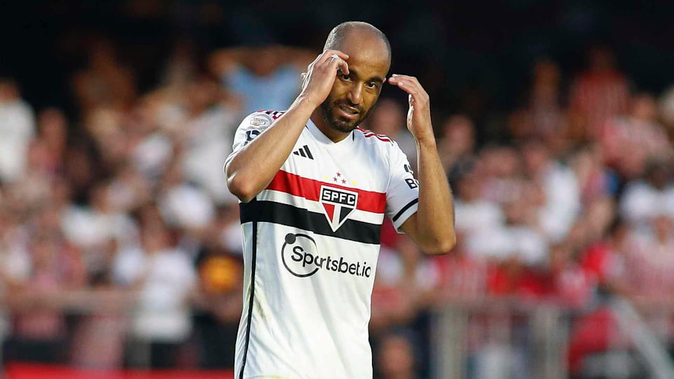 Lucas Moura em sua estreia pelo São Paulo