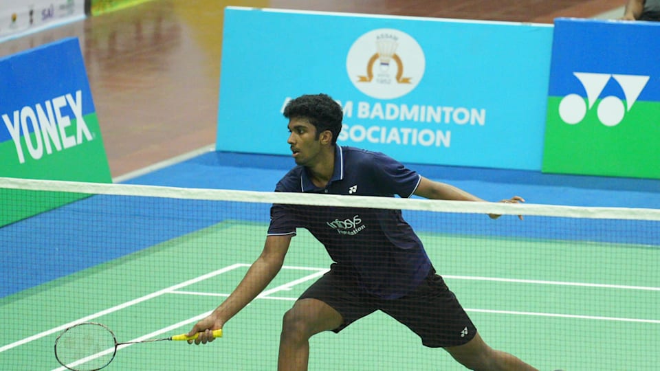 Indian badminton player Ayush Shetty