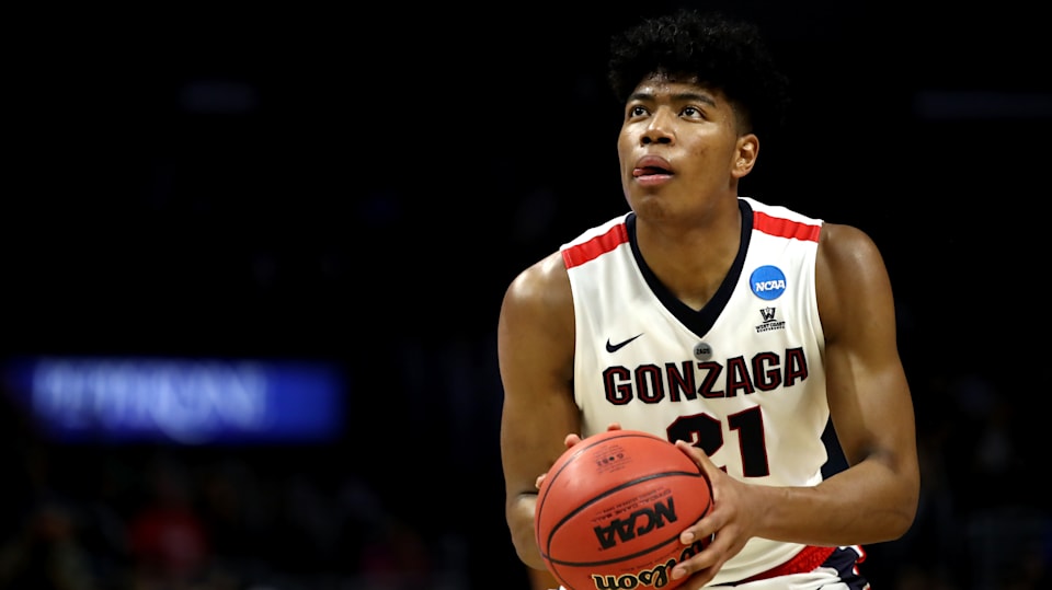 Gonzaga forward Rui Hachimura takes part in NBA draft