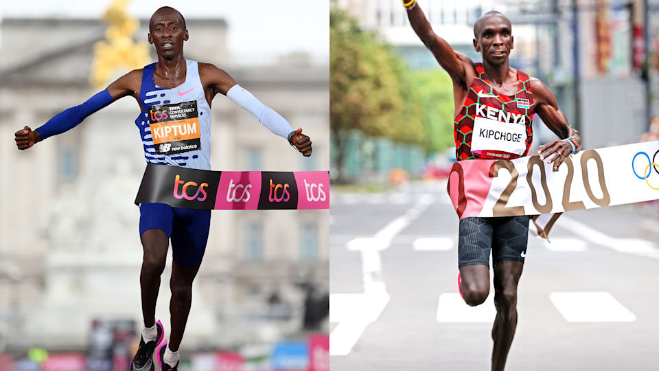 How fast was Kelvin Kiptum's London Marathon vs Eliud Kipchoge's world  record?