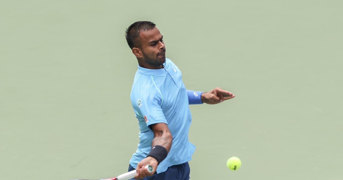 インド対オランダのテニス予選がベンガルールで開催される